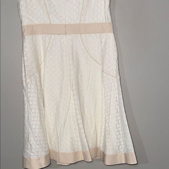 Ann Taylor White A-Line Mini Dress Cocktail - Picture 10 of 12